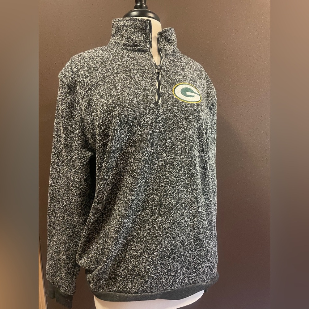 Exceptional Green Bay packers NFL Gray Zip-Up fleece size Xl from Packer stadium